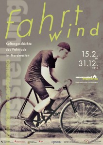 Plakat der Ausstellung "Fahrtwind" in Cloppenburg