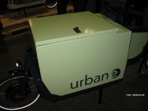 Foto der geschlossenen Cargo-Box eines iBullitt von urban-e