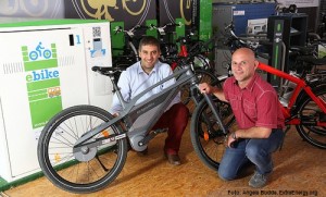 Hannes Neupert und Steffen Braune mit Serial Hybrid Pedelec
