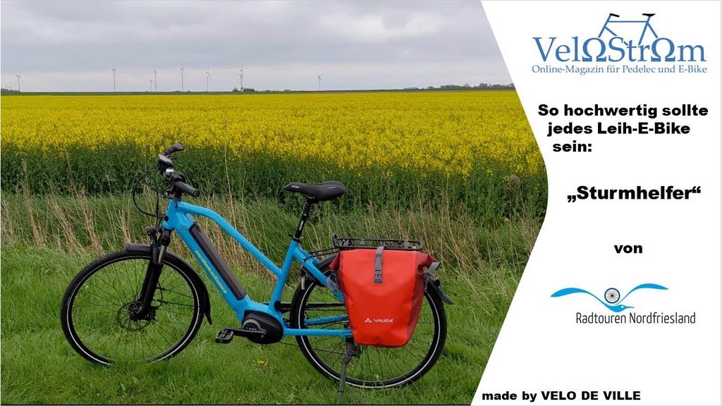 'Video thumbnail for Erfahrungen mit einem E-Bike von Velo de Ville, gemietet bei Radtouren-Nordfriesland.de.'