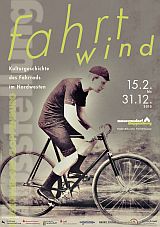 Plakat der Ausstellung "Fahrtwind" in Cloppenburg