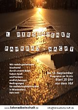 Plakat Wiesbadner Fahrradnacht