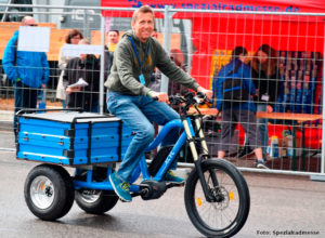 Dreirädriges Lastenrad XCYC auf der Spezialradmesse