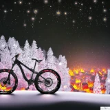 e-mountainbike-in-a-snowy-wood