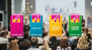 Bild mit den vier Auszeichnungsarten des Eurobike-Awards